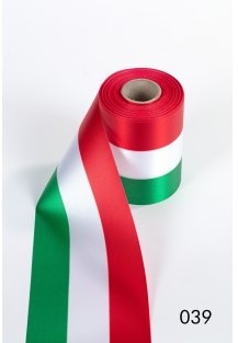 Nationaal vlag Lint Groen wit rood bv Italie 100 MM breed, per 1 meter LINT VLAG  Zijde Superkwaliteit!