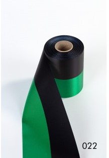 Nationaal vlag Lint Groen/Zwart oa Texel 100 MM breed, per 1 meter LINT VLAG  Zijde Superkwaliteit!