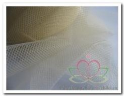 Lint Tule 8 cm. Rol 50 m Champagne Lint Tule 8 cm.
