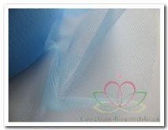 Lint Tule 8 cm. Rol 50 m Lichtblauw Lint Tule 8 cm.
