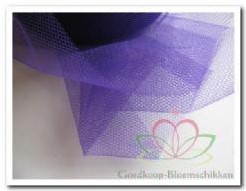 Lint Tule 8 cm. Rol 50 m Paars Violet Lint Tule 8 cm.