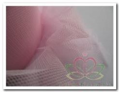 Lint Tule 8 cm. Rol 50 m Rose Lint Tule 8 cm.