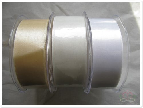 Lint Dubbelsatijn 38 mm rol 25 meter - lila lavendel 402 Lint Satijn 38