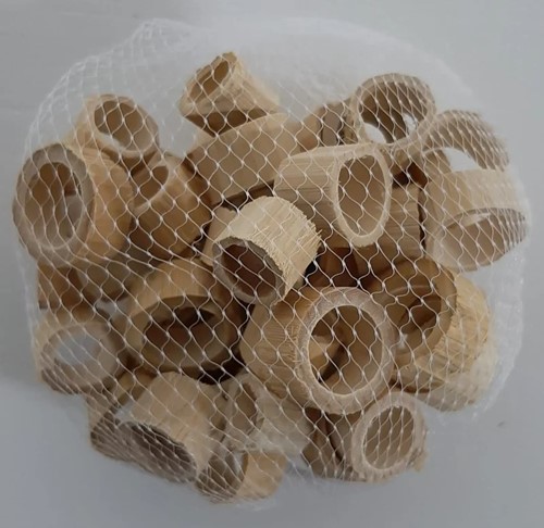 Bamboo Bamboe ringen 2-2.5 cm. naturel +/- 50 stuks Bamboo ringen