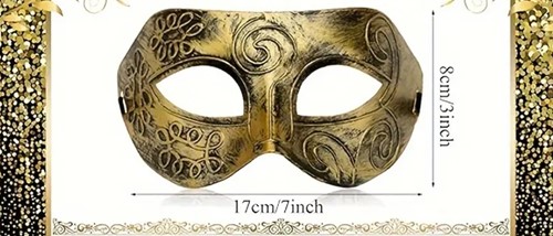 Venetiaans Masker Goud - Elegantpatroon Voor Carnaval, Feest en Decoratie Perfect voor carnaval en carnavalsdecoraties
