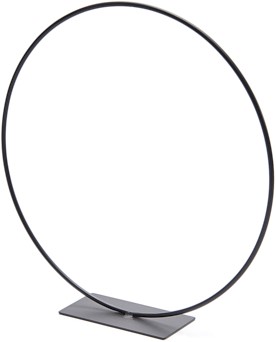 Actie Frame Metalen ring op voet 30cm zwart  Metalen frame ring op voet