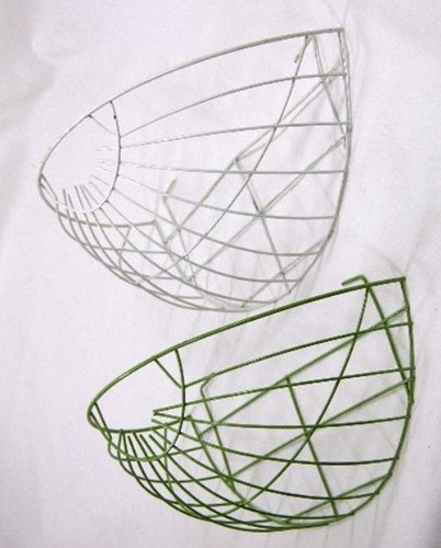 Muurmand frame 30 cm. Hanging basket WIT op=op Muurmand frame 30 cm. Hang