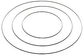 Metalen frame, creating frame 6mm dik BUC - 80cm rond buitenste op foto