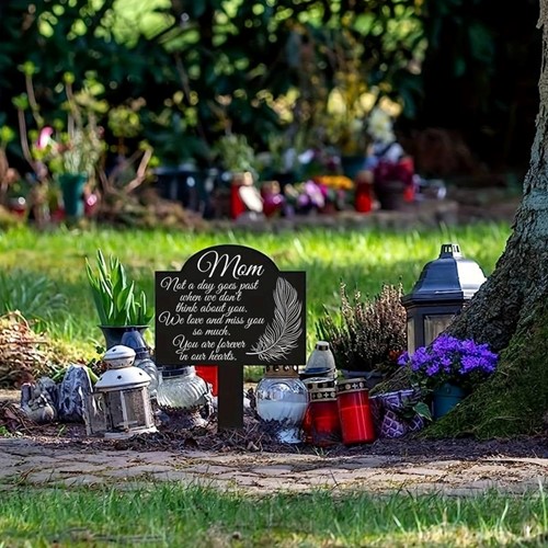 Herdenkingsplaatje / steker Moeder Engels MOTHER op steker