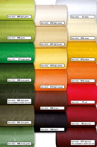 Lint 75mm breed Moire rol 25 m  hotstamp handgeschreven
