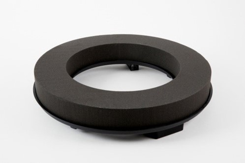 Oasis® Eychenne® ALL BLACK™Naylor ring Krans 30cm. Voor vers, droog of zijde Oasis® Eychenne® ALL BLACK
