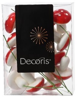 Paddenstoel Rood met Witte Stippen – 4 cm – Doosje Paddenstoel rood
