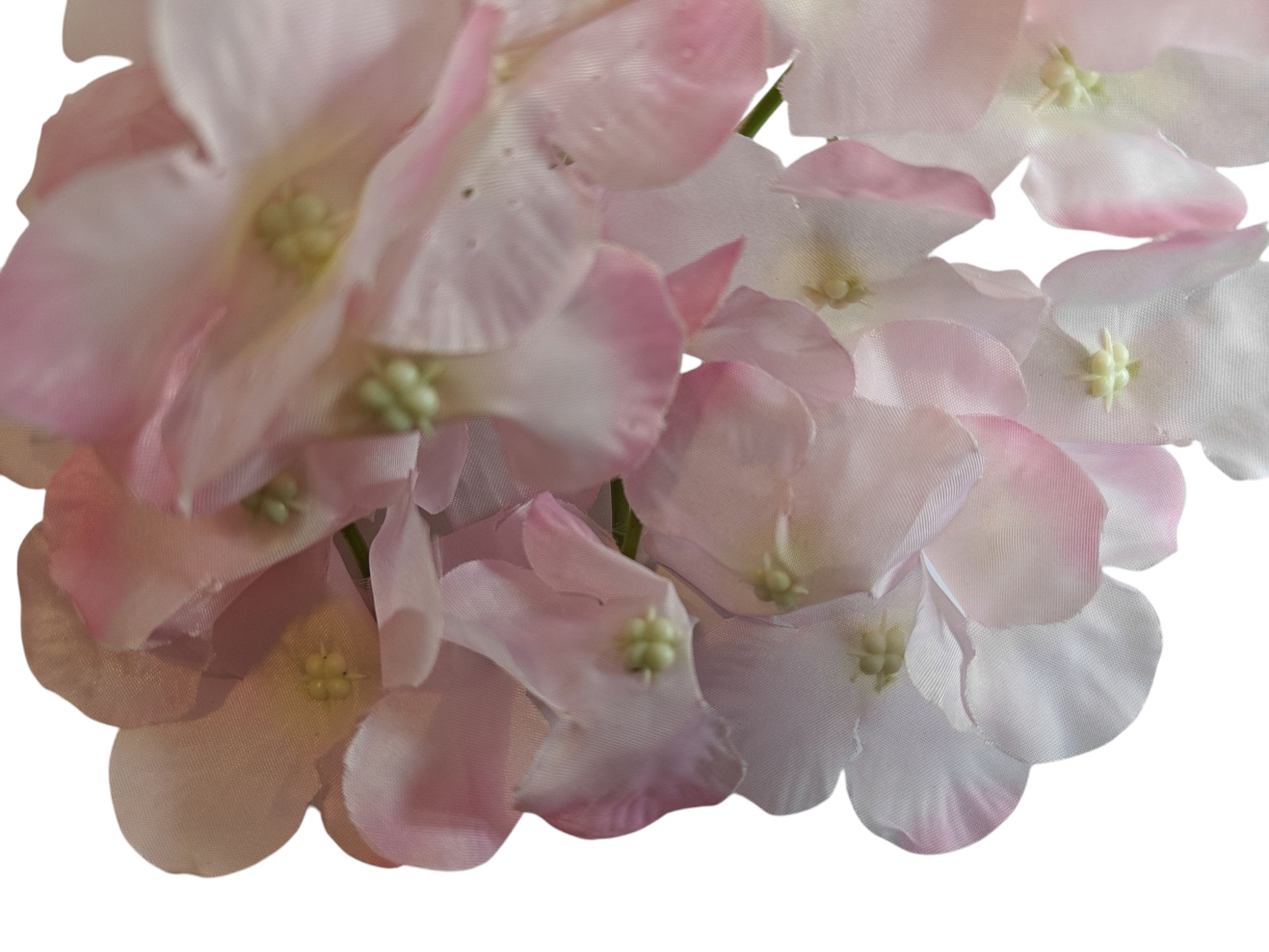 Decoflorall Hortensia zijde Los 15*10 cm. Roze / st flowerwall vuller
