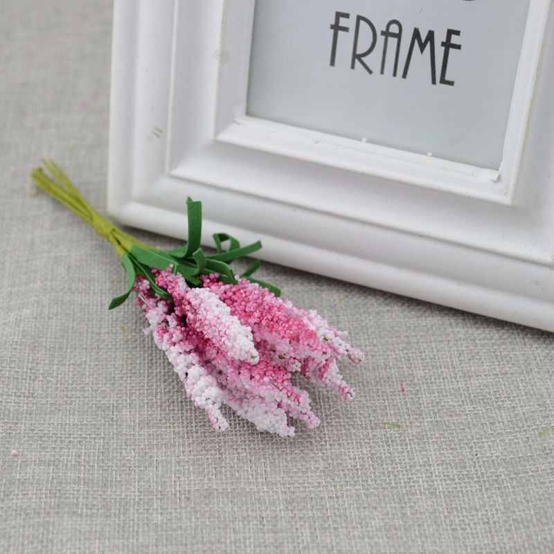 Decoflorall Lavendel van foam ROSERED/ bundel 10 Lavendel van foam