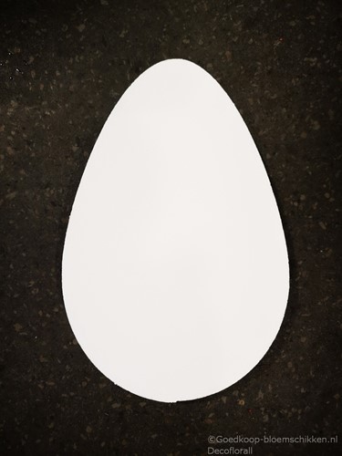 Actie Styropor Ei Platrond 45 cm dicht Styropor Paasei