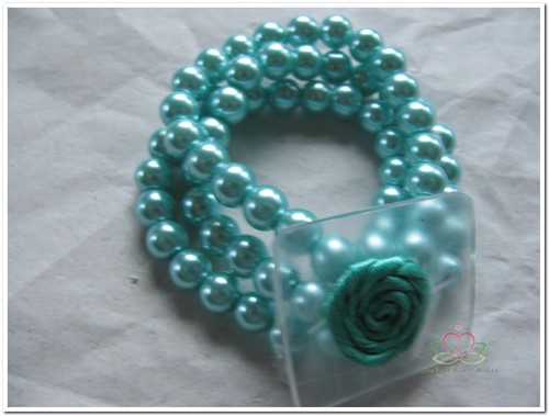 Corsage Polscorsage-armband Avery Turquoise Polscorsage Kle