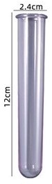 Reageerbuis voor Siliconenmal Lila / stuk Reageerbuisje 2.4cm*12cm.