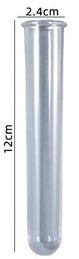 Reageerbuis voor Siliconenmal Clear / stuk Reageerbuisje 2.4cm*12cm.