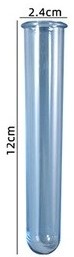 Reageerbuis voor Siliconenmal Blauw / stuk Reageerbuisje 2.4cm*12cm.