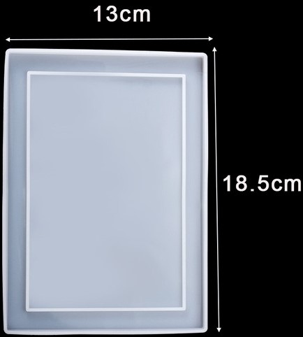 Siliconenmal Fotolijstje Rechthoek voor Epoxy Resin 