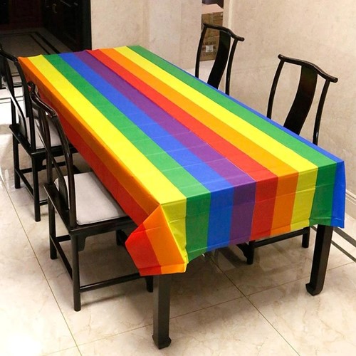 Tafelkleed Regenboog +/- 137*274cm Rainbow Table Cover waterdicht