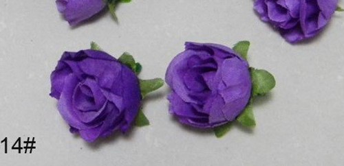 Roosjes 3 cm. zijde Lilac voor corsage of zeep +/- 20 stuks Roos zijdebloem