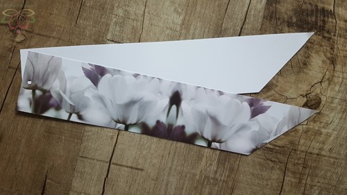 Rouwkaart 460*90mm voor rouwstuk Bloemen +BLANCO Rouwkaart