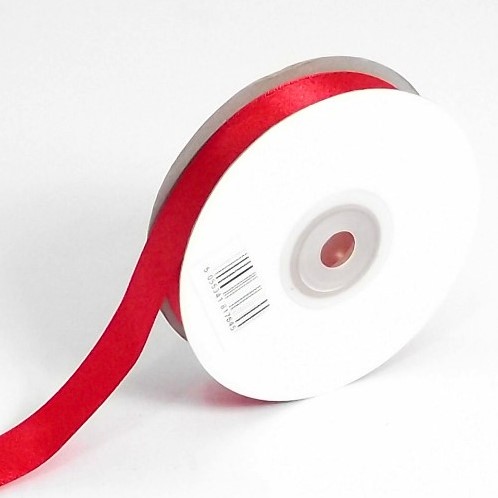 Actie Satijnlint Kerstlint Rood 38mm br rol 10 meter Kerstlint Rood