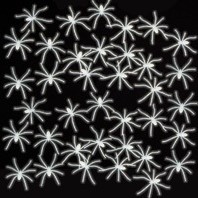 Decoratie: Glow in the dark spin /50 Spinnetjes Glow