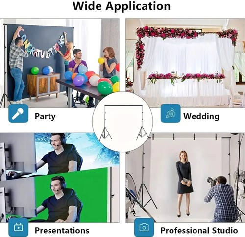 Standaard frame voor Flowerwall of fotoshoot +/- 3*2m MET TAS Flower wall stand, verstelbaar, demontabel 