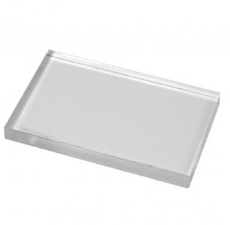 Acryl stempelblok 5x8 cm, +/-8 mm  Voor Acrylstempels