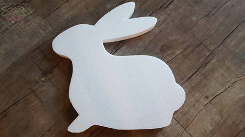 Styropor Konijn Piepschuim 40*3cm. Workshopitem