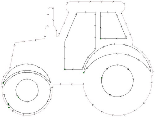 Tractor, Trekker steekschuimvorm maatwerk oase voor verse bloemen 10 eur korting [ reeds verrekend] ivm kleine krasjes