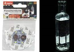 LED-lichtstickerflesverlichting Fles, glas, vaas verlichting WIT /st Plaats onder vaas of fles Superleuk!