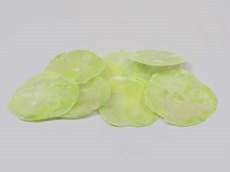 Capiz shell Camar schelpen 5-10cm. Licht Groen 1 kg lichtgroen, 5-10 cm. 1 kilo