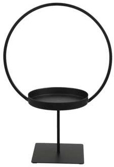 Metalen Ring Frame met Tray op Voet 24,5 x 14 x 35 cm Voor Steekschuim en Planten Metalen frame 