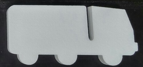 Styropor Piepschuim Vrachtwagen 30 cm. Styropor vrachtwagen