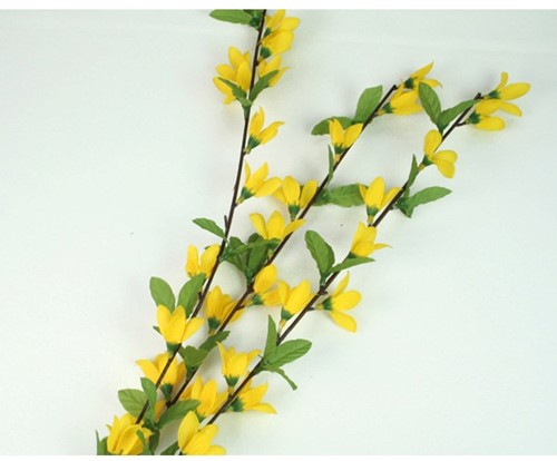 Forsythia 70 cm met +/-30 bloemen Kunsttak 