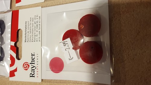 Kleurstof voor was en kaarsen-gel D Roze3 stuk, 2 cm Kaarsen kleurstof