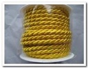 Koord, glanzend gekleurd koord 6mm -rol 10 m - 65 donkerrood voor boeket of decoratie