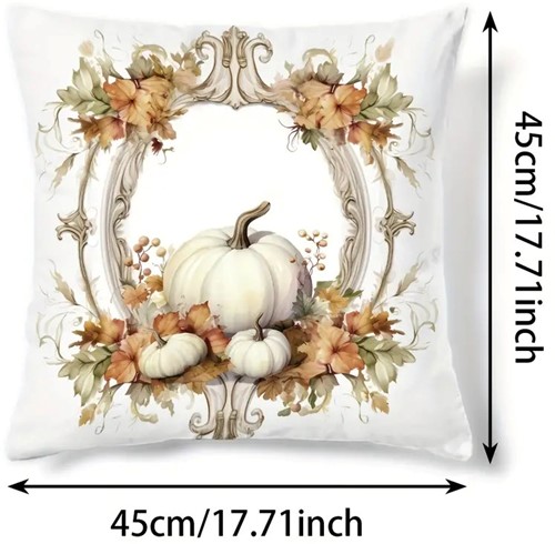 Kussenhoes Witte pompoentjes #29 mooie kussenhoes 45*45 cm
