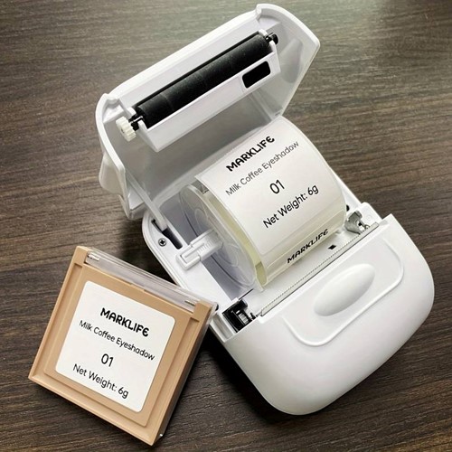 Labelprinter Marklife P50 Labelmaker incl software en gratis startrol / st Print labels vanaf je, tablet of telefoon EN zonder inkt