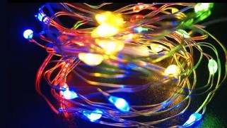 LED fleskurk Wijn stop kurk Multicolor "kurk" 20led 2m Ledlichtjes op batterij voor fles of decoratie