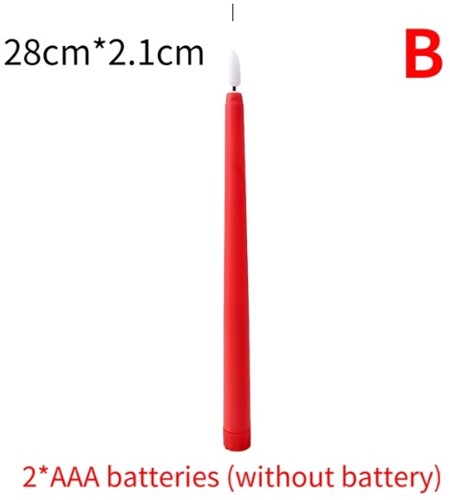 LEDkaars Rood Warmwit / stuk Ledcandle