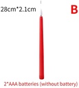 LEDkaars Rood Warmwit / stuk Ledcandle