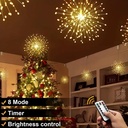 Ledlamp Stardust waterdicht WARMWIT 120 lampjes Met Afstandsbediening, 8 standen en op batterij