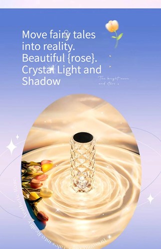 LEDlampen LED Rose diamond Tafellamp in meerdere sfeerkleuren Ledcandle