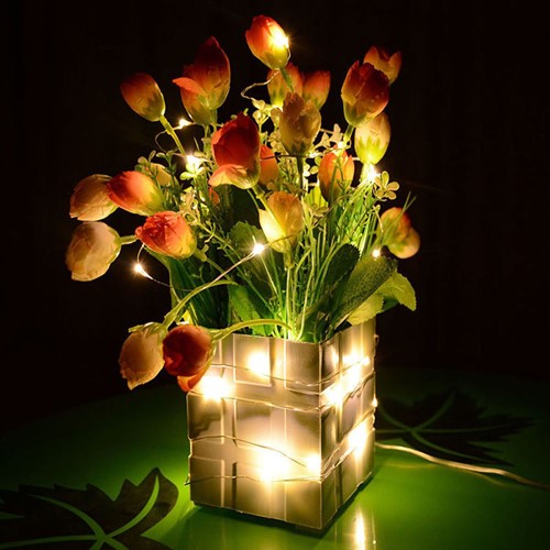 Ledlampje met Timer WARMWIT 30 lampjes incl batterij Led lichtjes met Timer