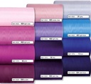 Lint 75 mm breed Moire rol 25 m -hotstamp om zelf te schrijven 1072-075-65-25 donkerrood 