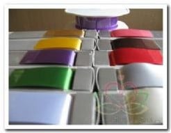 Bel Satijn 25 mm per 5 meter - wit 00 ook geschikt om te bedrukken met onze lintprinter